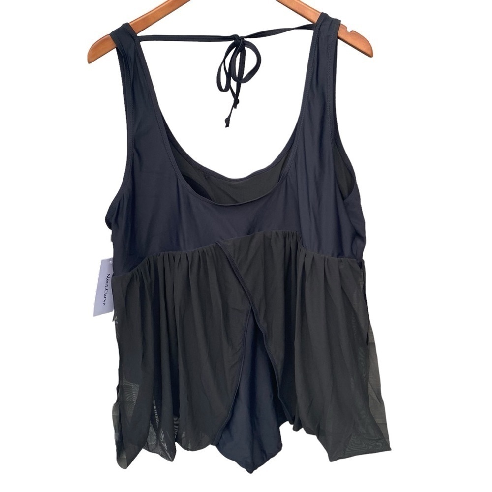 NWT Meet.Curve ladies black one piece bathing suit‎ size 4X